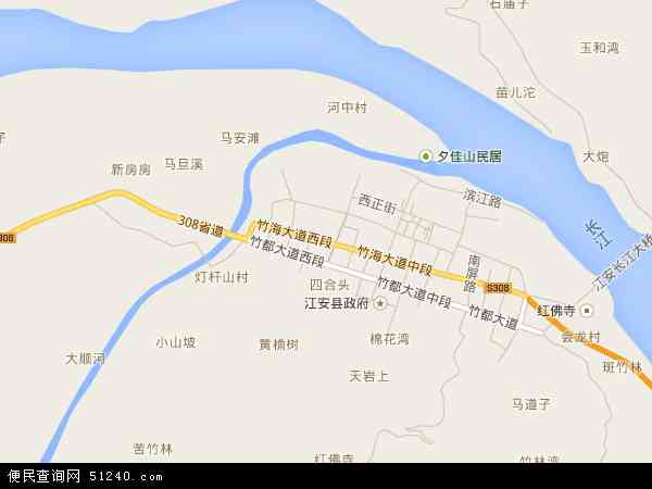 江安镇地图 - 江安镇电子地图 - 江安镇高清地图 - 2024年江安镇地图