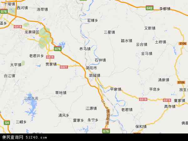 简阳市地图 - 简阳市电子地图 - 简阳市高清地图 - 2024年简阳市地图