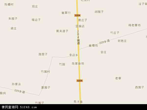 李店乡地图 - 李店乡电子地图 - 李店乡高清地图 - 2024年李店乡地图