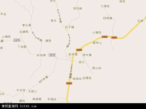 云南罗平地图全景图片