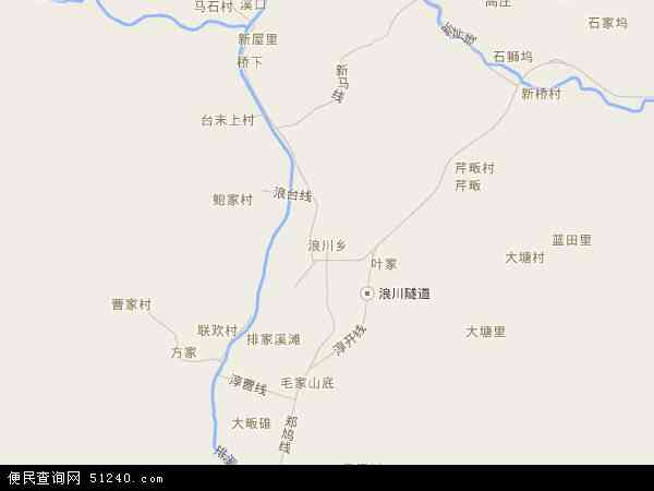 浪川乡地图 - 浪川乡电子地图 - 浪川乡高清地图 - 2024年浪川乡地图