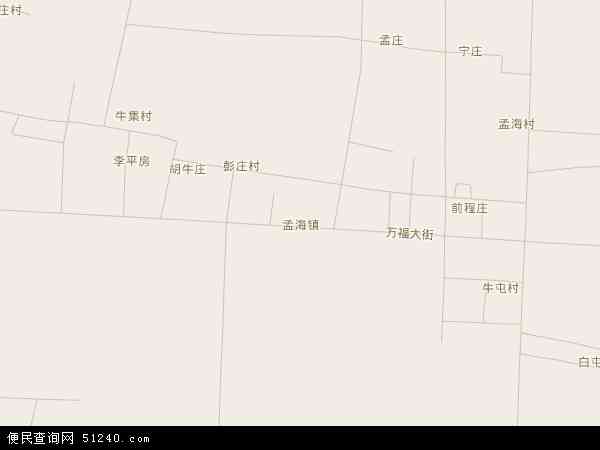 孟海镇地图 - 孟海镇电子地图 - 孟海镇高清地图 - 2024年孟海镇地图