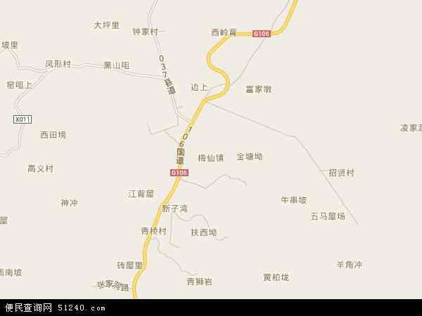 梅仙镇地图 - 梅仙镇电子地图 - 梅仙镇高清地图 - 2024年梅仙镇地图
