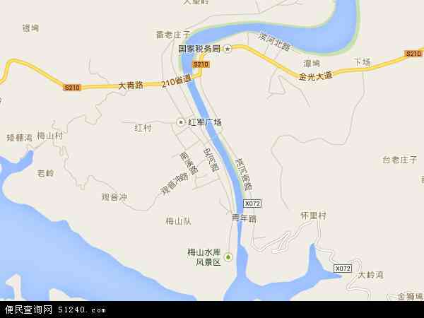 金寨县梅山镇地图图片