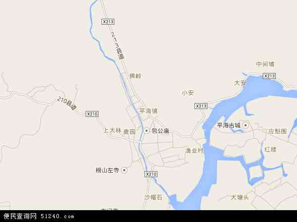 平海镇卫星地图图片