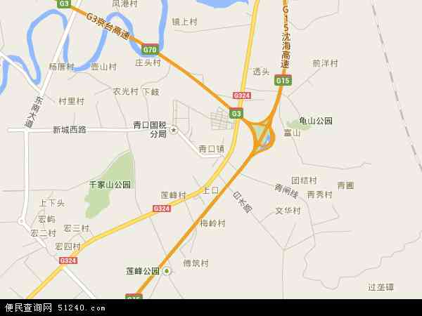 青口镇地图 