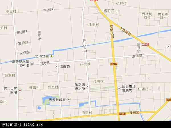 庆云镇地图 - 庆云镇电子地图 - 庆云镇高清地图 - 2024年庆云镇地图