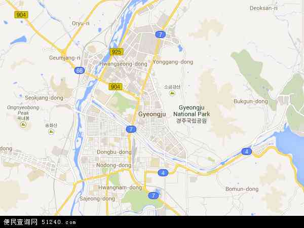 庆州市地图 - 庆州市电子地图 - 庆州市高清地图 - 2024年庆州市地图