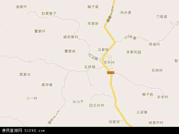 石桥镇地图 