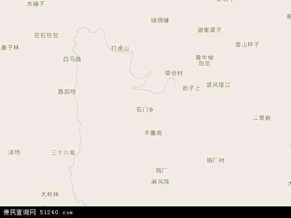 石门乡地图 - 石门乡电子地图 - 石门乡高清地图 - 2024年石门乡地图
