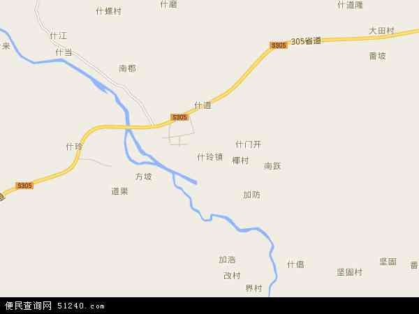 什玲镇地图 - 什玲镇电子地图 - 什玲镇高清地图 - 2024年什玲镇地图