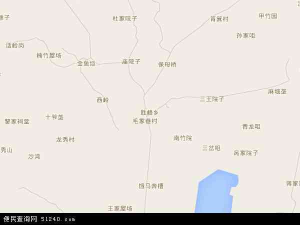 胜峰乡地图 - 胜峰乡电子地图 - 胜峰乡高清地图 - 2024年胜峰乡地图