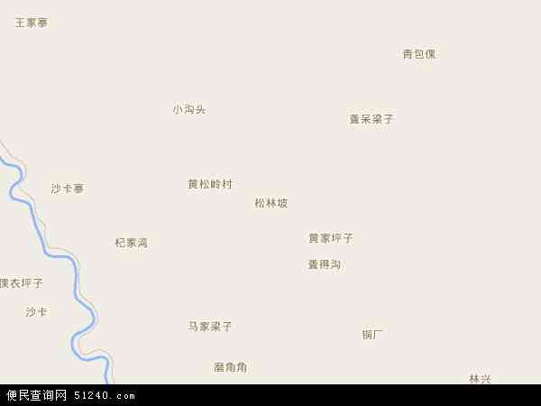 松林坡乡地图 - 松林坡乡电子地图 - 松林坡乡高清地图 - 2024年松林坡乡地图
