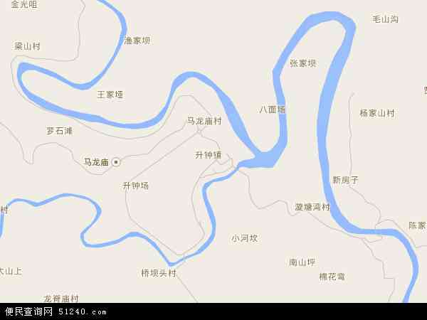 升钟镇地图 - 升钟镇电子地图 - 升钟镇高清地图 - 2024年升钟镇地图