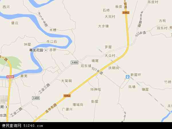双东镇地图 - 双东镇电子地图 - 双东镇高清地图 - 2024年双东镇地图