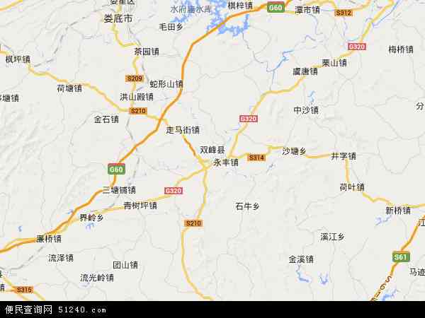 双峰县地图 - 双峰县电子地图 - 双峰县高清地图 - 2024年双峰县地图