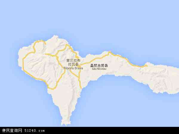 圣尼古拉岛地图 - 圣尼古拉岛电子地图 - 圣尼古拉岛高清地图 - 2024年圣尼古拉岛地图
