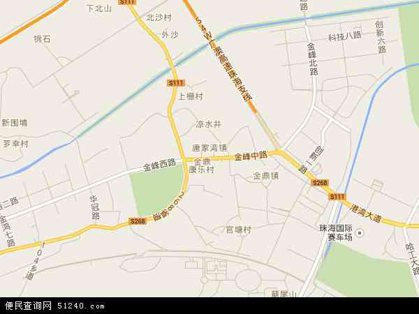 唐家湾镇地图图片