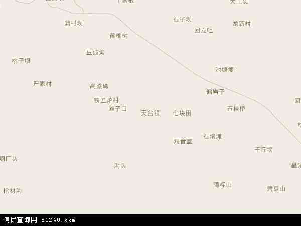 天台镇地图 - 天台镇电子地图 - 天台镇高清地图 - 2024年天台镇地图