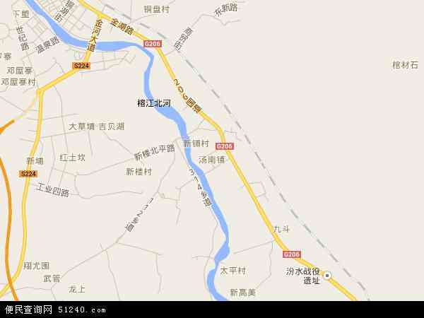 汤南镇地图 - 汤南镇电子地图 - 汤南镇高清地图 - 2024年汤南镇地图