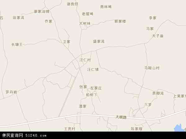 汪仁镇地图 - 汪仁镇电子地图 - 汪仁镇高清地图 - 2024年汪仁镇地图
