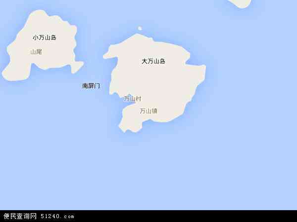 万山群岛地图图片