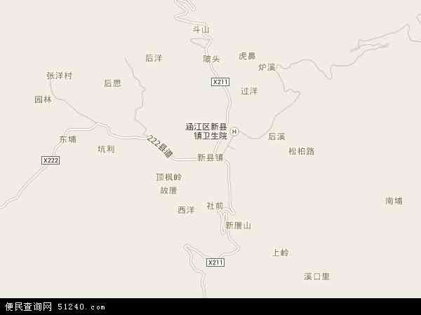 新县镇地图 - 新县镇电子地图 - 新县镇高清地图 - 2024年新县镇地图