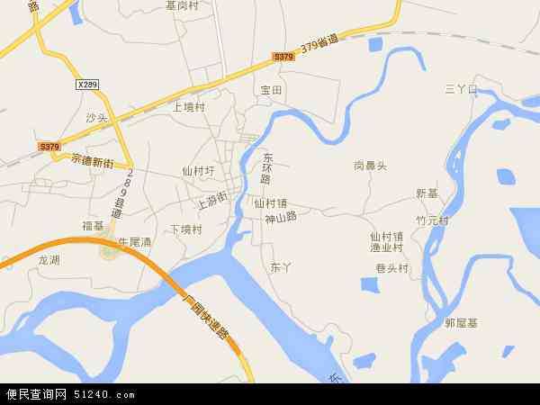 仙村镇地图 - 仙村镇电子地图 - 仙村镇高清地图 - 2024年仙村镇地图