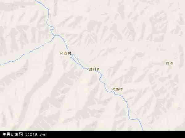 下藏科乡地图 - 下藏科乡电子地图 - 下藏科乡高清地图 - 2024年下藏科乡地图