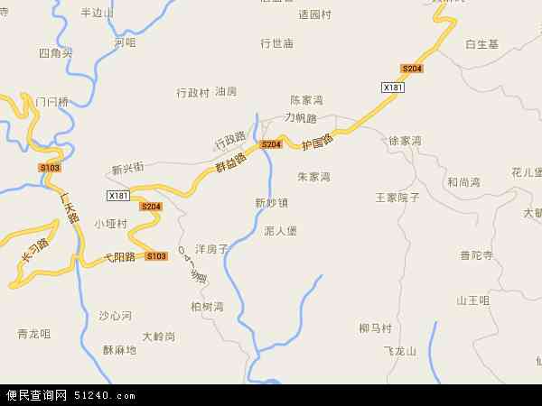 新妙镇地图 - 新妙镇电子地图 - 新妙镇高清地图 - 2024年新妙镇地图