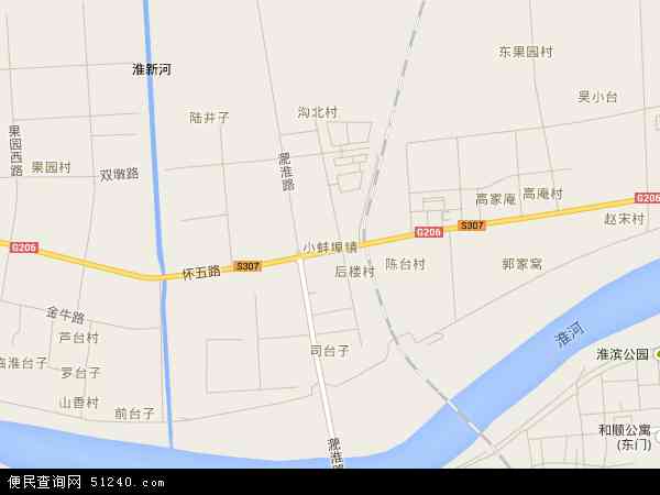 小蚌埠镇地图 - 小蚌埠镇电子地图 - 小蚌埠镇高清地图 - 2024年小蚌埠镇地图