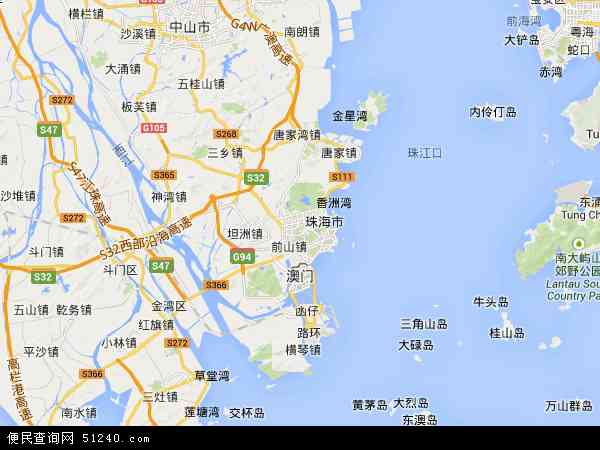 香洲区地图 - 香洲区电子地图 - 香洲区高清地图 - 2024年香洲区地图