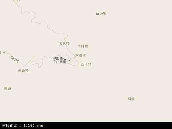 西江镇地图 - 西江镇电子地图 - 西江镇高清地图 - 2024年西江镇地图