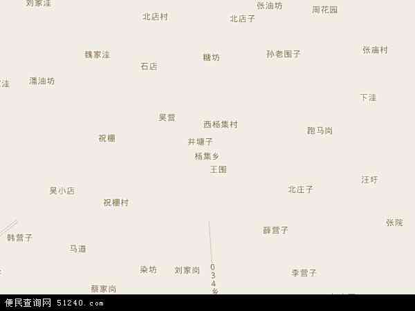 杨集乡地图 - 杨集乡电子地图 - 杨集乡高清地图 - 2024年杨集乡地图