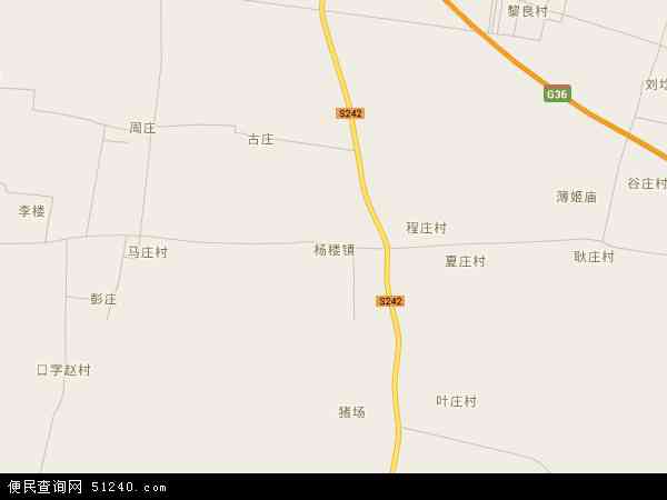 杨楼镇地图 - 杨楼镇电子地图 - 杨楼镇高清地图 - 2024年杨楼镇地图