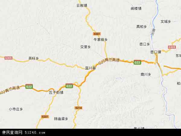 宜川县英旺乡地图图片