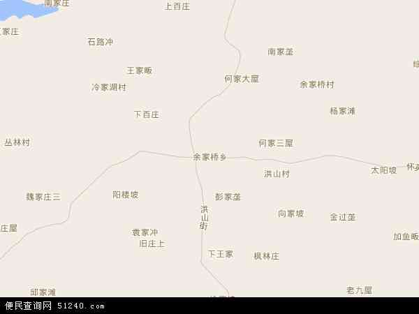 余家桥乡地图 - 余家桥乡电子地图 - 余家桥乡高清地图 - 2024年余家桥乡地图