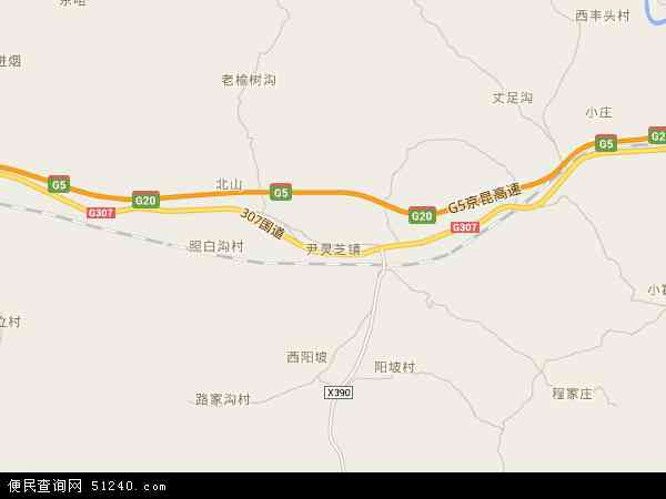 尹灵芝镇地图 - 尹灵芝镇电子地图 - 尹灵芝镇高清地图 - 2024年尹灵芝镇地图