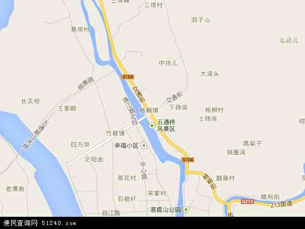 杨柳镇地图 - 杨柳镇电子地图 - 杨柳镇高清地图 - 2024年杨柳镇地图