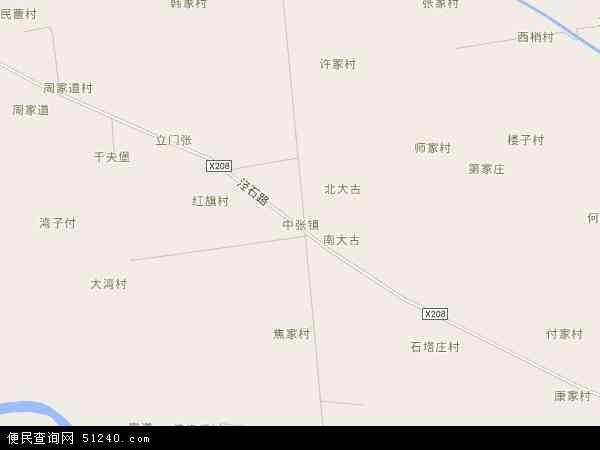 中张镇地图 - 中张镇电子地图 - 中张镇高清地图 - 2024年中张镇地图