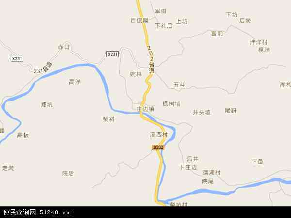 庄边镇地图 - 庄边镇电子地图 - 庄边镇高清地图 - 2024年庄边镇地图