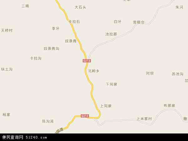 北岭乡地图 - 北岭乡电子地图 - 北岭乡高清地图 - 2024年北岭乡地图