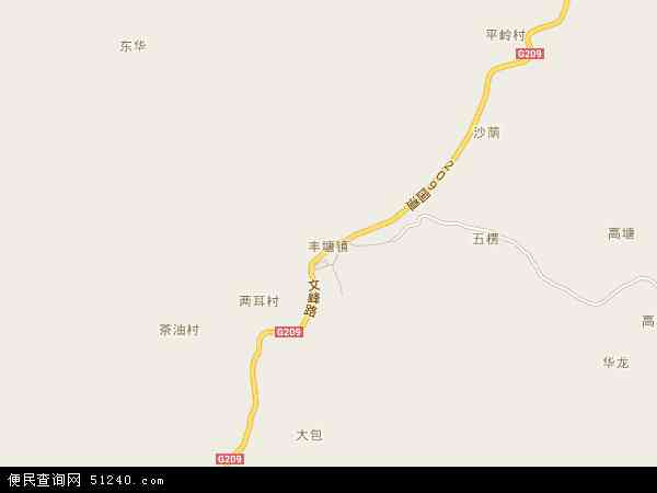丰塘镇地图 - 丰塘镇电子地图 - 丰塘镇高清地图 - 2024年丰塘镇地图