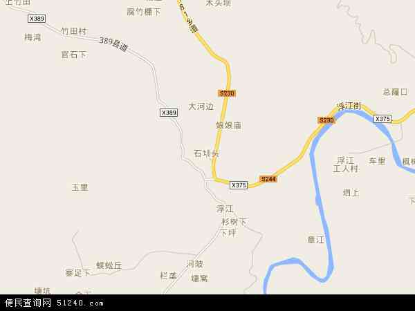 浮江乡地图 - 浮江乡电子地图 - 浮江乡高清地图 - 2024年浮江乡地图