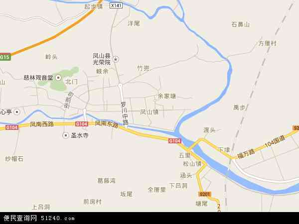 凤山地图高清版大地图图片