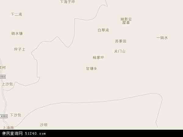 甘塘乡地图 - 甘塘乡电子地图 - 甘塘乡高清地图 - 2024年甘塘乡地图