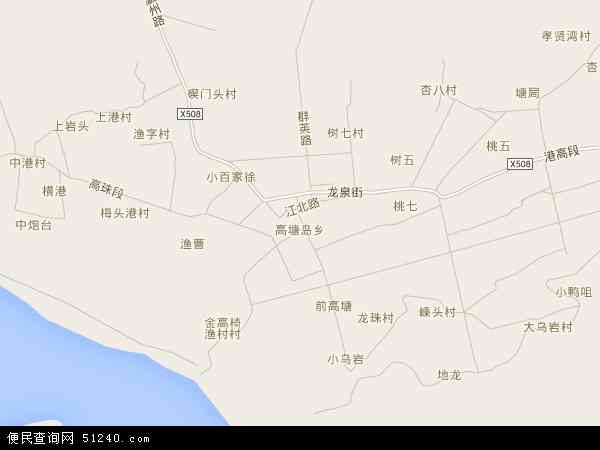高塘岛乡地图 - 高塘岛乡电子地图 - 高塘岛乡高清地图 - 2024年高塘岛乡地图