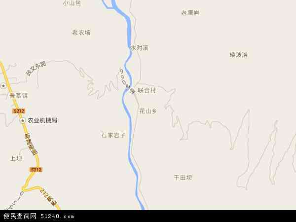 花山乡地图 - 花山乡电子地图 - 花山乡高清地图 - 2024年花山乡地图