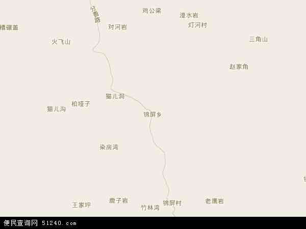 锦屏乡地图 - 锦屏乡电子地图 - 锦屏乡高清地图 - 2024年锦屏乡地图