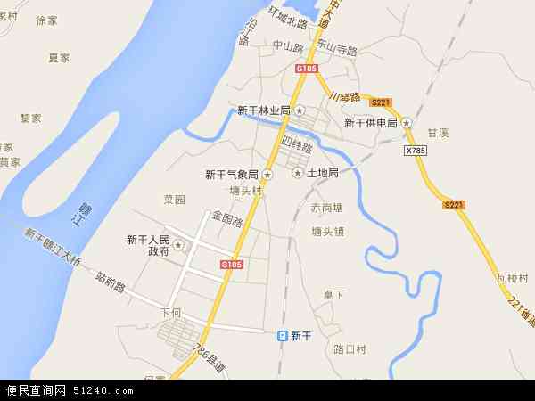 中国 江西省 吉安市 新干县 金川镇金川镇卫星地图 本站收录有:2021